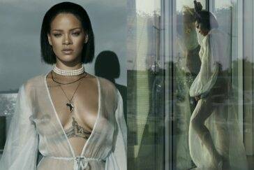 Rihanna Bikini Sheer Robe Nip Slip Photos Leaked - Barbados on tubephoto.pics