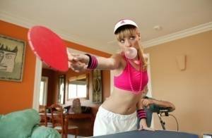 Young blonde Nicole Ray fucks a really old guy after losing ping pong game on tubephoto.pics