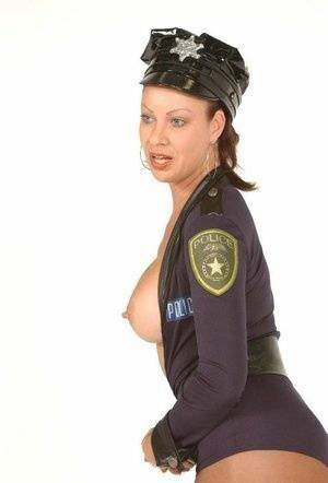 Playful MILF Vanessa Videl wears her slutty police uniform and shows off her on tubephoto.pics